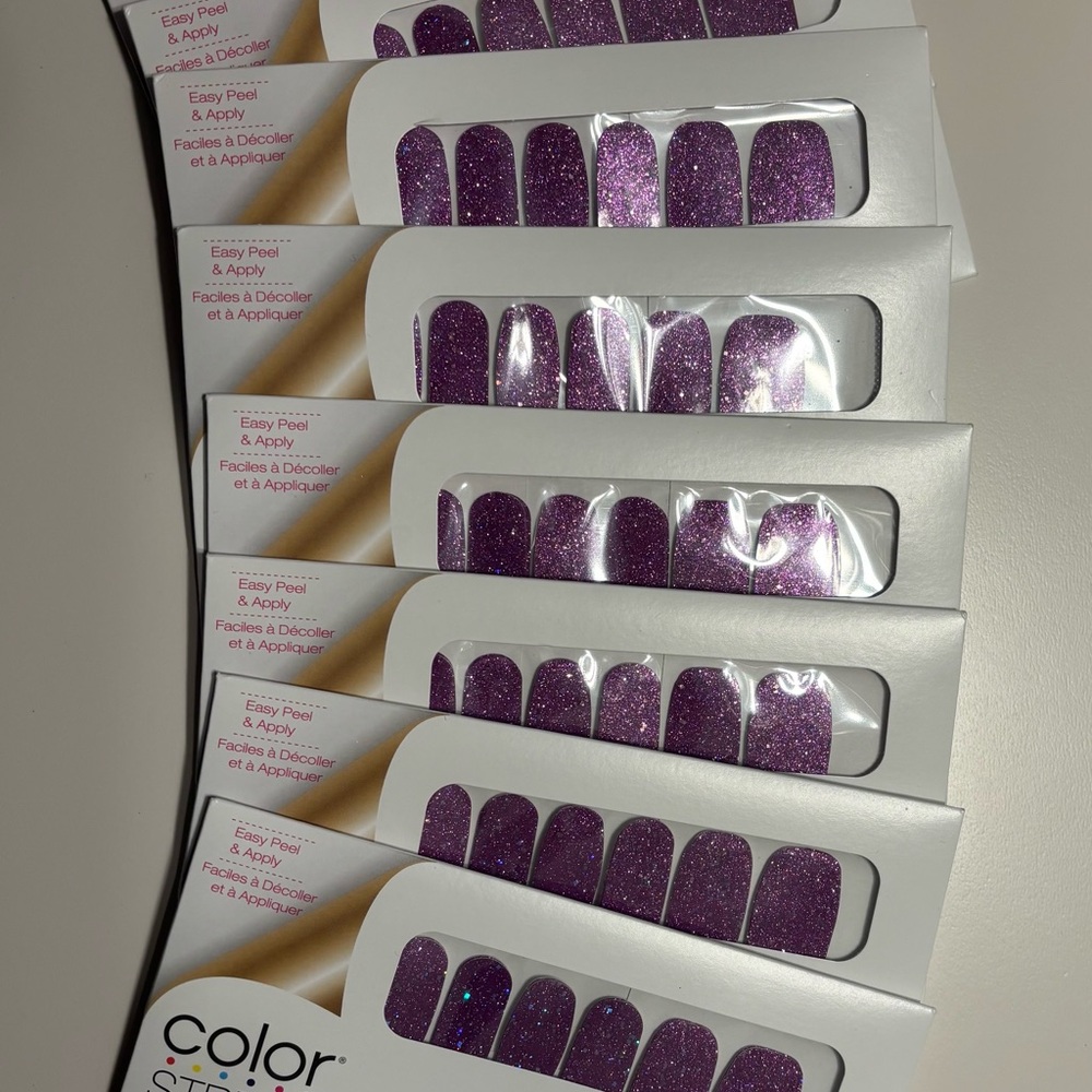 Color Street “Arctic Amethyst” Nail Strips-Set of 8